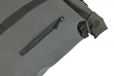 Roll-top laptop backpack