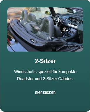 windschott 2 sitzer