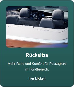 windschott Rücksitze